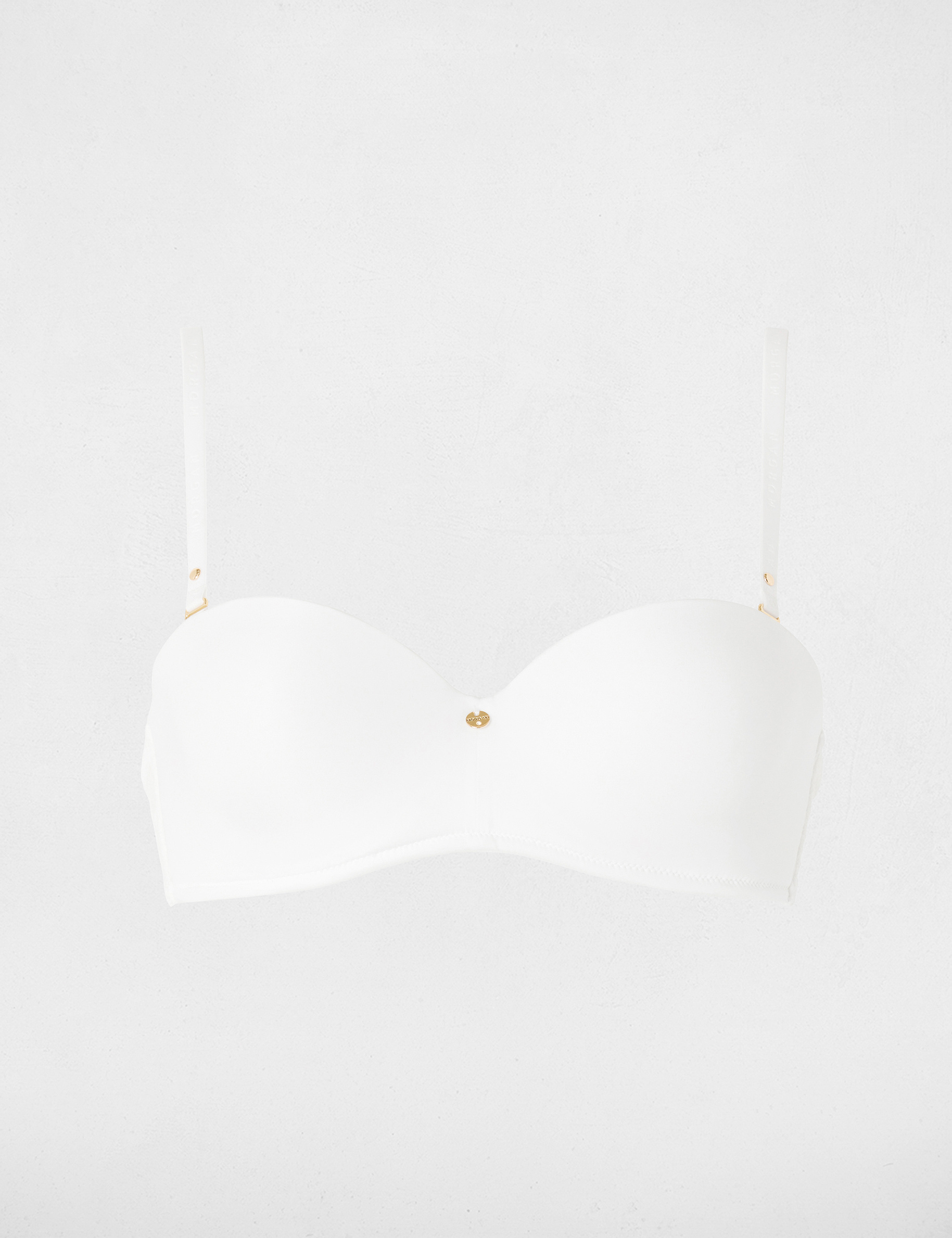 Soutien-gorge avec d&eacute;tails en dentelle blanc femme