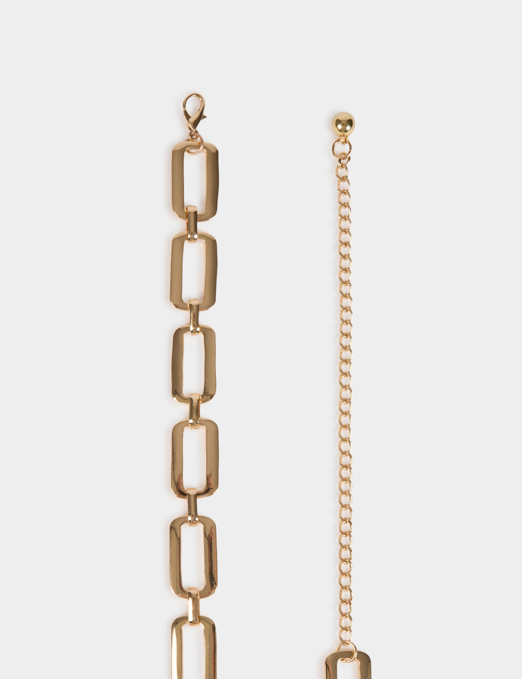 Ceinture cha&icirc;ne jaune or femme