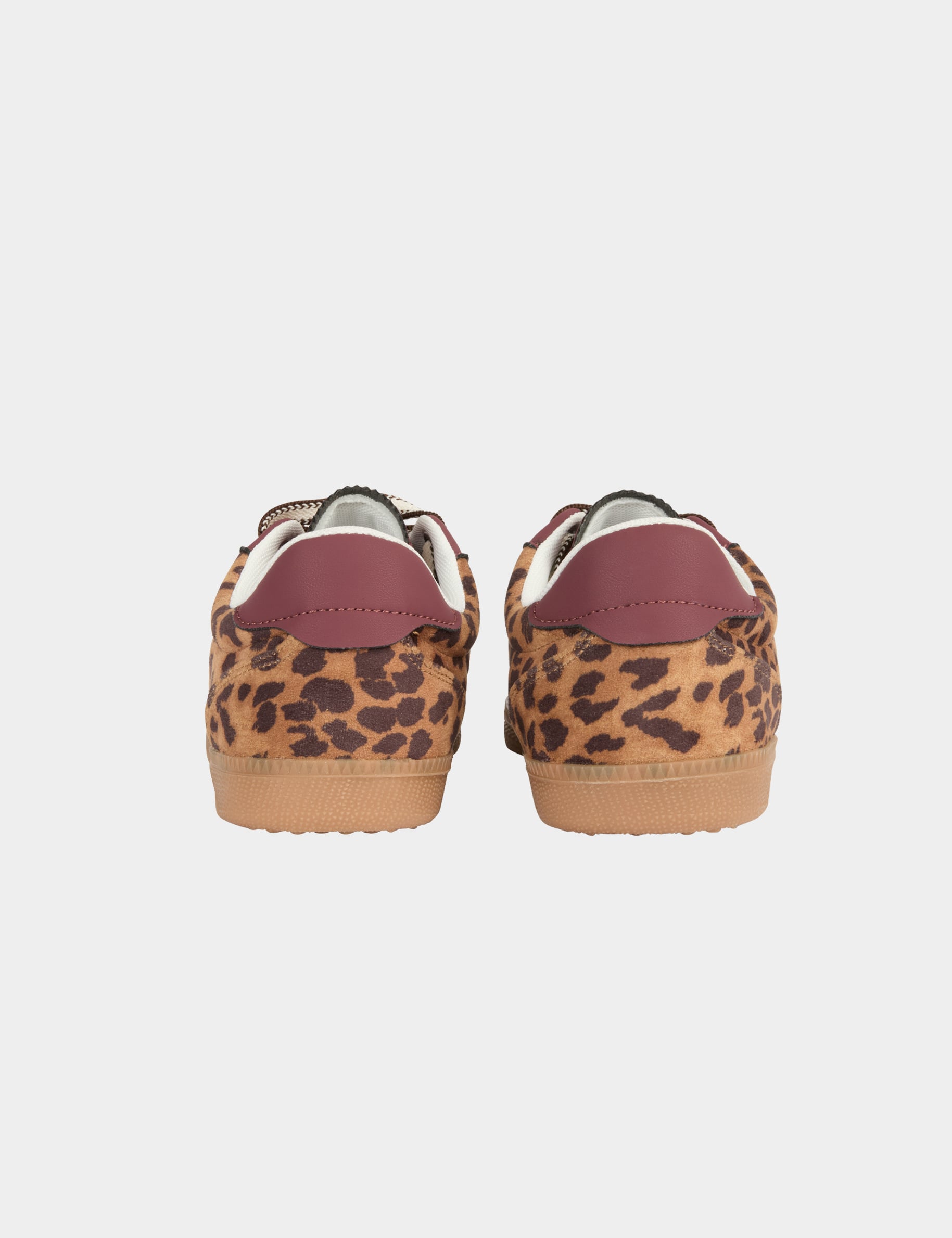 Basket similicuir leopard multicolore femme
